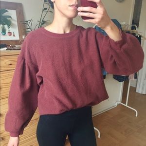 Vernacular Puff Sleeve Sweatshirt